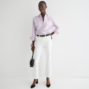 Jeans J.Crew 10" demi-boot crop Mujer Blancas España | SKCIET745