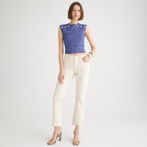Jeans J.Crew 9" demi-boot crop Mujer Natural España | ZWKNFV357
