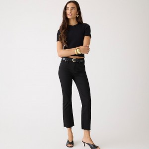 Jeans J.Crew 9" demi-boot crop Mujer Negras España | GKZLXR675