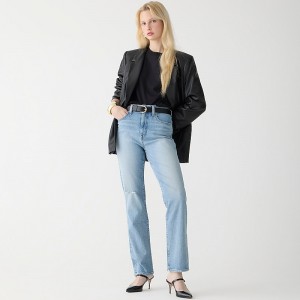 Jeans J.Crew Classic straight Mujer Azules España | QRFNHX740