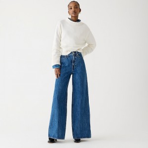 Jeans J.Crew High-rise superwide-leg Mujer Azules España | YMXBLK538