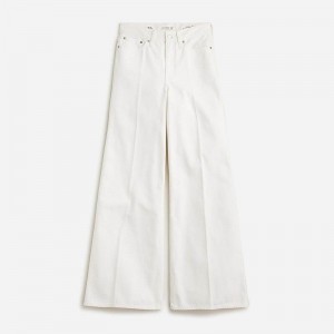 Jeans J.Crew High-rise superwide-leg Mujer Blancas España | IRZHVO612