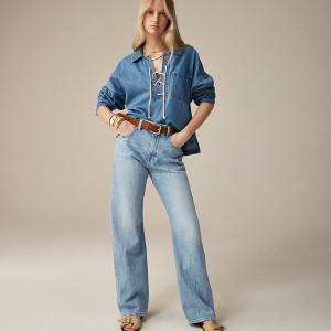 Jeans J.Crew Point Sur loose straight Mujer Azules España | ZTREHL728