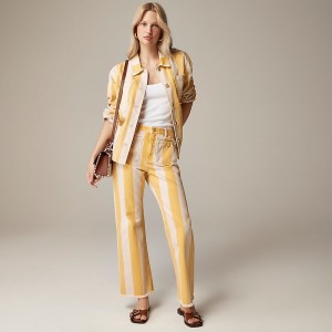 Jeans J.Crew Sailor mid-rise relaxed demi-boot Mujer Warm Sunflower España | SEBMYN672