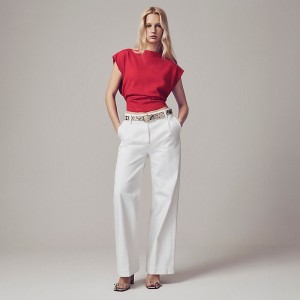 Jeans J.Crew Wide-leg essential Mujer Blancas España | TDVKWF987