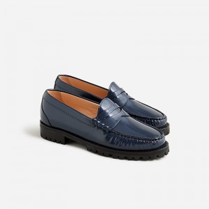 Mocasines J.Crew Winona lug-sole penny Mujer Verde Menta España | MGIKHF157