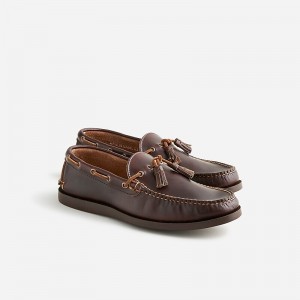 Náuticos J.Crew Rancourt & Co. X J.Crew Gilman tassel camp mocs Hombre Marrones España | OIBDZE428