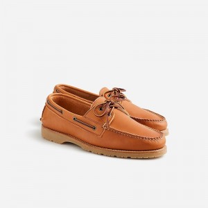 Náuticos J.Crew Rancourt & Co. X J.Crew Read with lug sole Hombre Cognac Essex España | HONQTP234