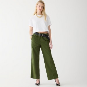 Pantalon J.Crew Astrid chino Mujer Verde España | JMBLKX190