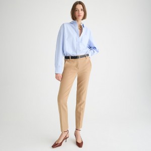 Pantalon J.Crew Cameron slim cropped pant Mujer Hthr Saddle España | UJLYXB312