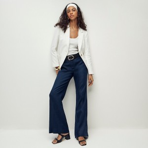 Pantalon J.Crew Carolina flare Mujer Azul Marino España | MTQRSZ248