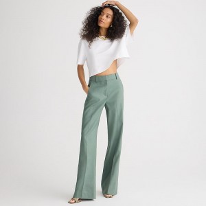 Pantalon J.Crew Carolina flare Mujer Verde España | ZWUQDM625