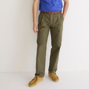Pantalon J.Crew Classic Relaxed-fit pleated chino Hombre Dill España | HDEIGT567