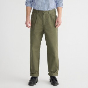 Pantalon J.Crew Classic double-pleated chino Hombre Dill España | XUZCTS259