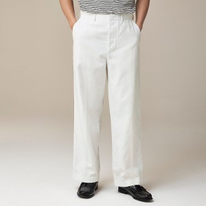 Pantalon J.Crew Creased summer Hombre Blancas España | MYUNAP251