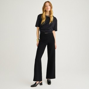Pantalon J.Crew Delaney full-length sweater Mujer Negras España | RSNYTZ130