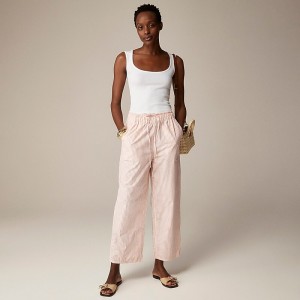 Pantalon J.Crew Drawstring Mujer Brilliant Peony Stripe España | QTECIF651