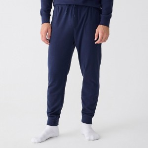 Pantalon J.Crew Heritage brushed rib-knit jogger Hombre Azul Marino España | FXOBZC796