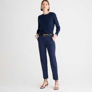 Pantalon J.Crew Kate straight-leg Mujer Azul Marino España | ZYMRIG764