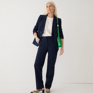 Pantalon J.Crew Kate straight-leg Mujer Azul Marino España | NGOYWA946