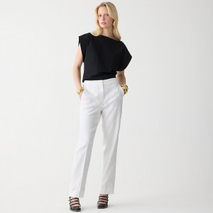 Pantalon J.Crew Kate straight-leg Mujer Blancas España | YCMVTZ932