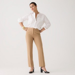 Pantalon J.Crew Kate straight-leg Mujer Hthr Saddle España | HYQLSI586