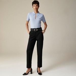 Pantalon J.Crew Kate straight-leg Mujer Negras España | ZNMFSD205