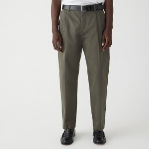 Pantalon J.Crew Norse Projects™ Christopher pleated Italian cotton gabardine Hombre Verde España | UZRNEA930