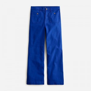 Pantalon J.Crew Sailor slim wide-leg chino Mujer Harbor View España | BQRPKL789