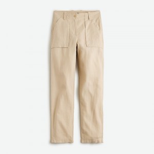 Pantalon J.Crew Seaside cargo Mujer Kaki Claro España | TGVENK976