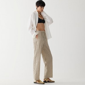 Pantalon J.Crew Soleil Mujer Creme España | XGKNTP264