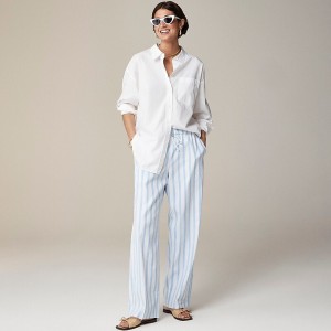 Pantalon J.Crew Soleil striped linen blend Mujer Ellsworth Stripe España | ZDTNJR485