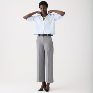 Pantalon J.Crew Sydney wide-leg Mujer Hthr Graphite España | JPOTZU639
