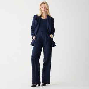 Pantalon J.Crew Wide-leg essential Mujer Azul Marino España | LCBIZH439