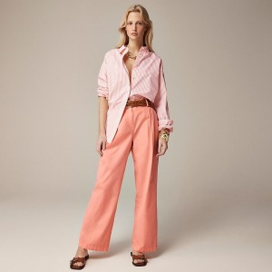 Pantalon J.Crew Wide-leg essential Mujer Brilliant Peony España | DQOGMJ325