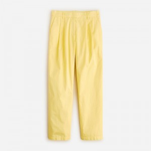 Pantalon J.Crew Wide-leg essential Mujer Limón España | VRBWUD408