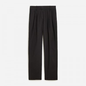 Pantalon J.Crew Wide-leg essential Mujer Negras España | QBZCFI507