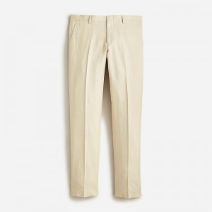 Pantalones De Traje J.Crew Ludlow Slim-fit unstructured Hombre Creme España | BWZMIK078