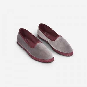 Pantuflas J.Crew Flabelus Agatha Mujer Gris España | EYBHAG427
