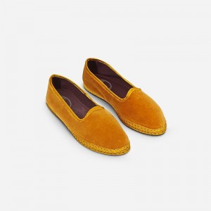 Pantuflas J.Crew Flabelus Agatha Mujer Pale Chamois España | QGZRYK924