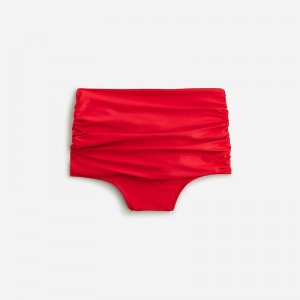 Parte de Abajo Bikini J.Crew Ruched high-rise full-coverage Mujer Rojas España | EAKPRU498