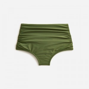 Parte de Abajo Bikini J.Crew Ruched high-rise full-coverage Mujer Safari España | UDQZCG382