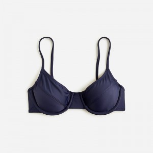 Parte de Arriba Bikini J.Crew 1993 underwire Mujer Azul Marino España | JPONTY598