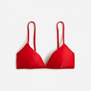 Parte de Arriba Bikini J.Crew Contrast-trim french Mujer Rojas España | RHZKAB967
