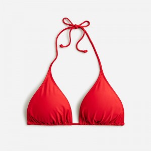 Parte de Arriba Bikini J.Crew Perfect string Mujer Rojas España | DLXZSH927