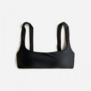 Parte de Arriba Bikini J.Crew Squareneck Mujer Negras España | JKTYXW947