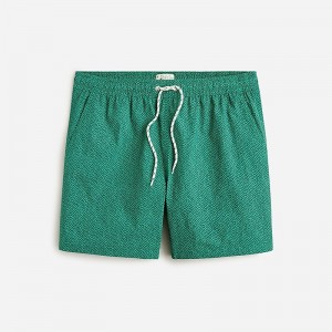 Ropa de Baño J.Crew 6" stretch swim trunk with ECONYL® nylon Hombre Escher Geo Grafitti Gre España | VRILBJ234