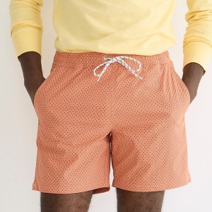Ropa de Baño J.Crew 6'' stretch swim trunk with ECONYL® nylon Hombre Azules España | CNHGVW581
