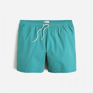 Ropa de Baño J.Crew 6'' stretch swim trunk with ECONYL® nylon Hombre Azules Amarillo España | KDOQJA103