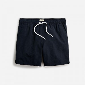 Ropa de Baño J.Crew 6" swim trunk Hombre Negras España | CSMIYA023